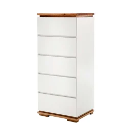 Moderne Hochkommode in Weiß - Vangels