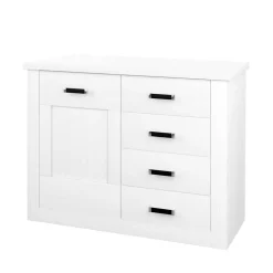 Moderne Kombi Kommode in Weiß Pinie - Imtreba