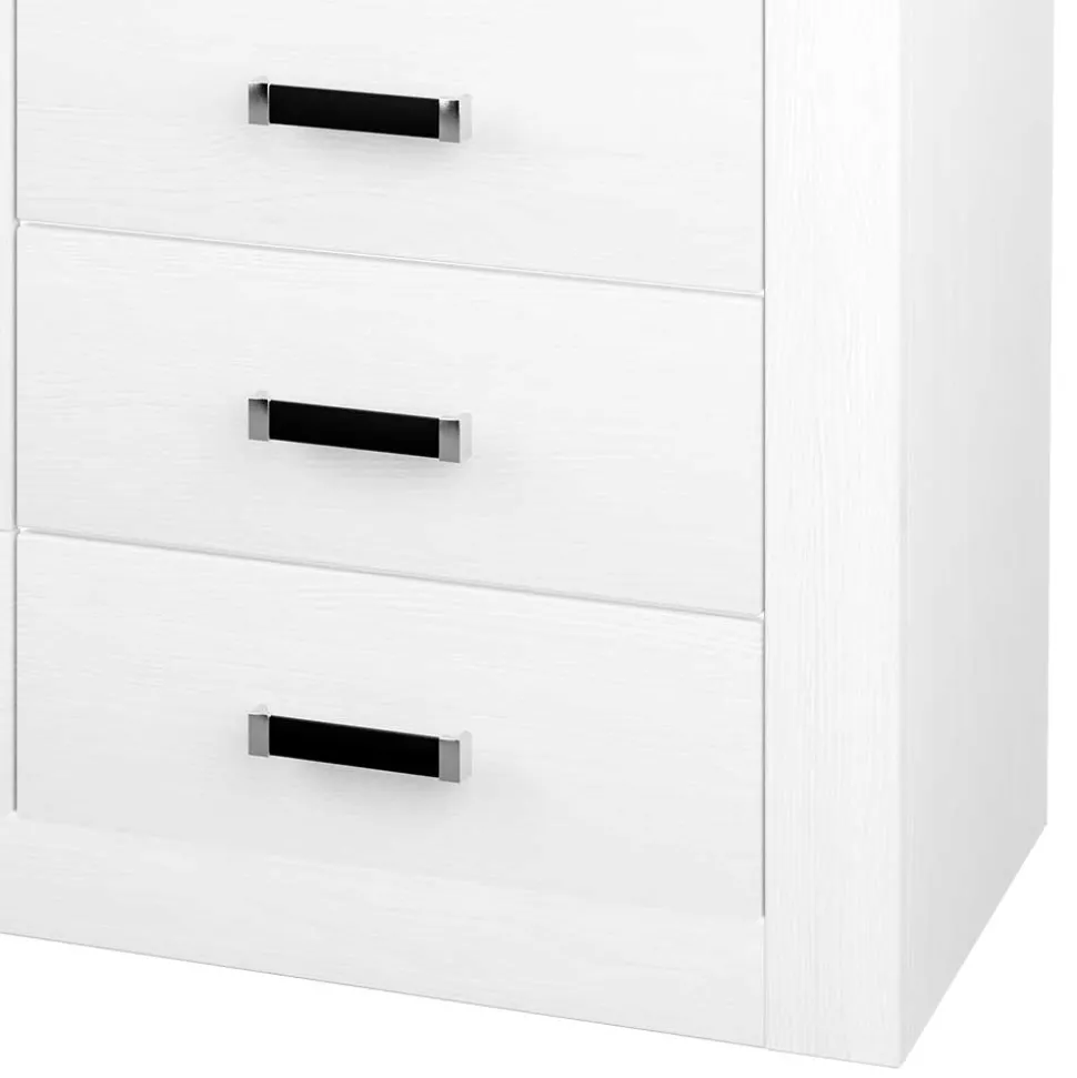 Moderne Kombi Kommode in Weiß Pinie - Imtreba