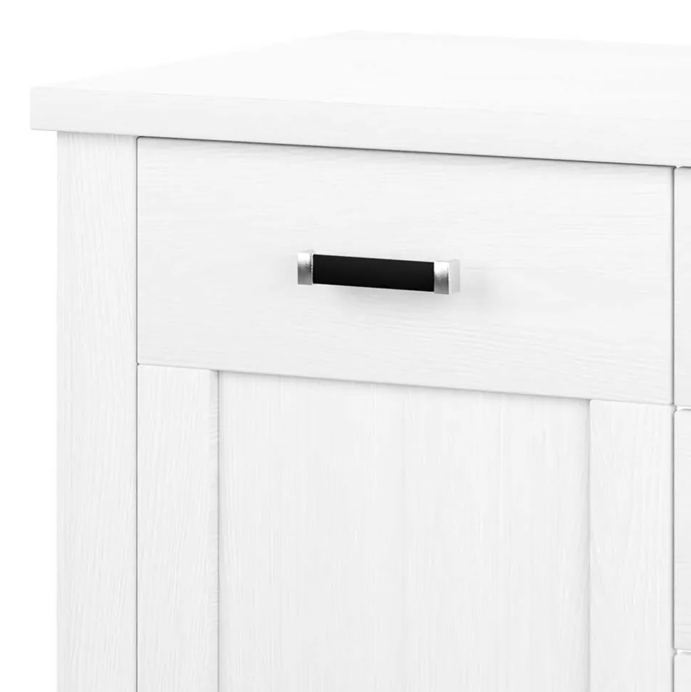 Moderne Kombi Kommode in Weiß Pinie - Imtreba
