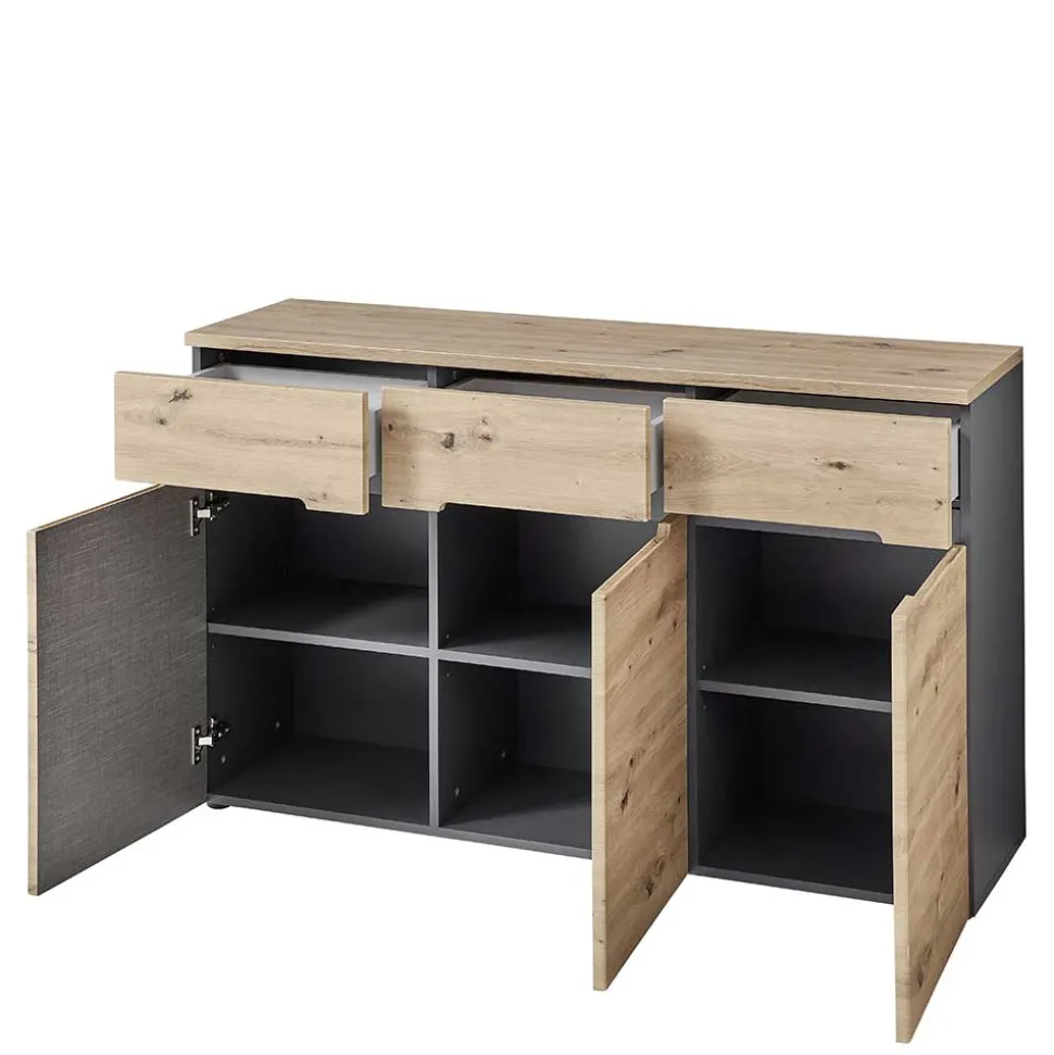 Moderne Kombikommode in Wildeiche NB - Kuetra