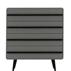 Moderne Kommode in Grau mit Schwarz - Pavias