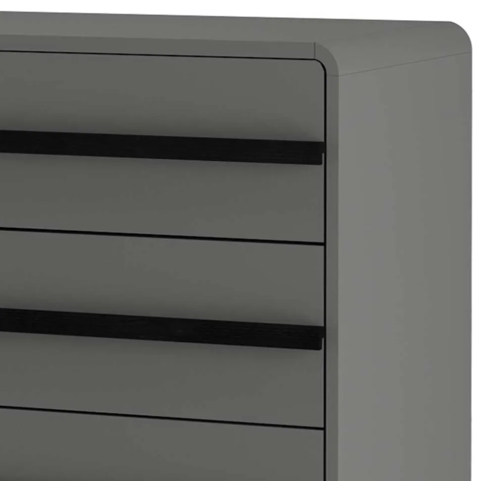 Moderne Kommode in Grau mit Schwarz - Pavias