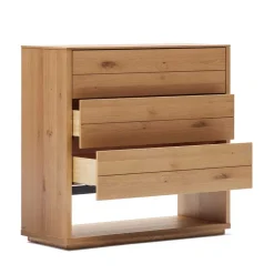 Moderne Kommode mit drei Schubladen und Fach - Algaro