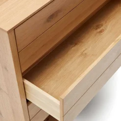 Moderne Kommode mit drei Schubladen und Fach - Algaro