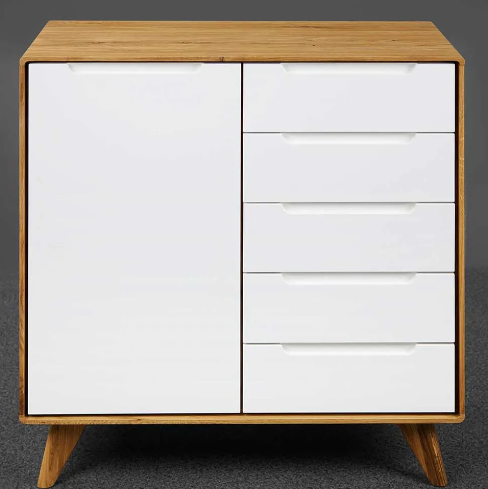 Moderne Kommode mit fünf Schubladen & Tür - Diesta I