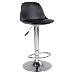 Moderne Kunstleder Barstühle in Schwarz - Ekino (2er Set)