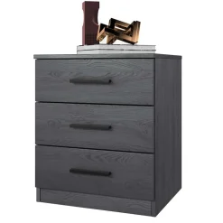 Moderne Nachtkommode in Eiche Grau - Carika