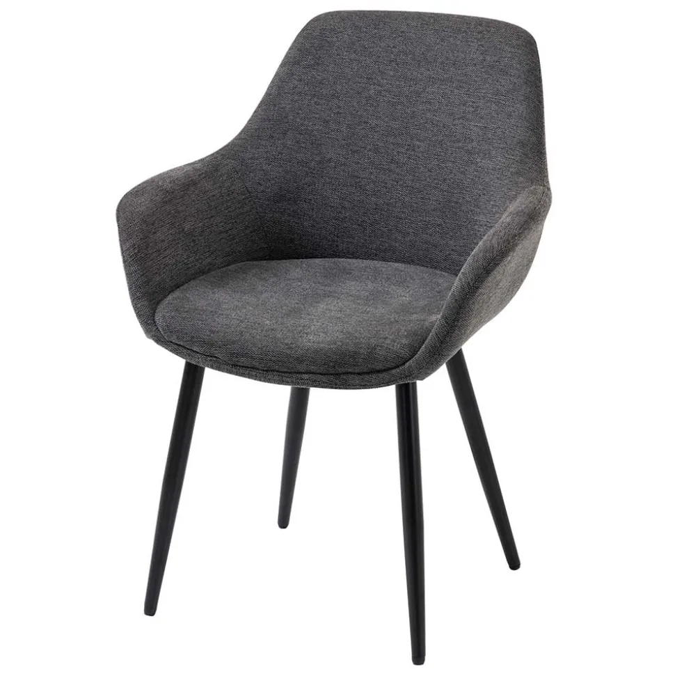 Moderne Polsterstühle mit Armlehnen - Salottivo (2er Set)