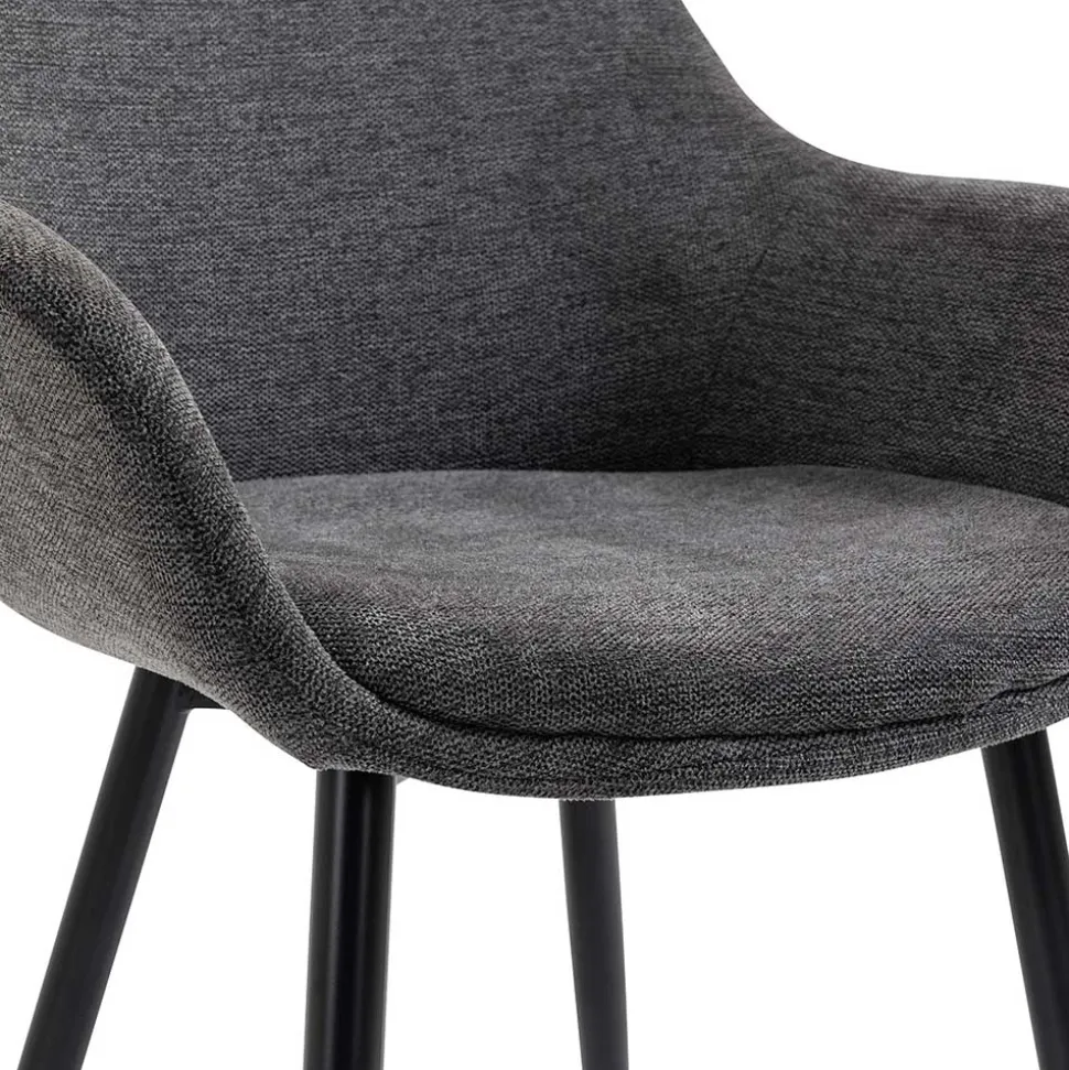 Moderne Polsterstühle mit Armlehnen - Salottivo (2er Set)