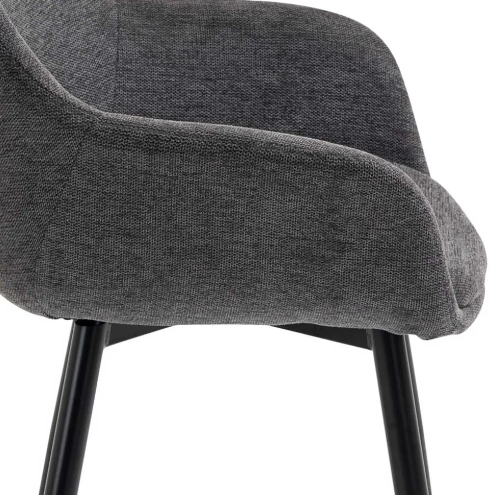 Moderne Polsterstühle mit Armlehnen - Salottivo (2er Set)