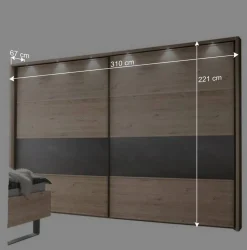 Moderne Schlafzimmermöbel Kombi - Licruva (vierteilig)