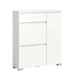 Moderne Schuh-Kombikommode in Weiß - Dany