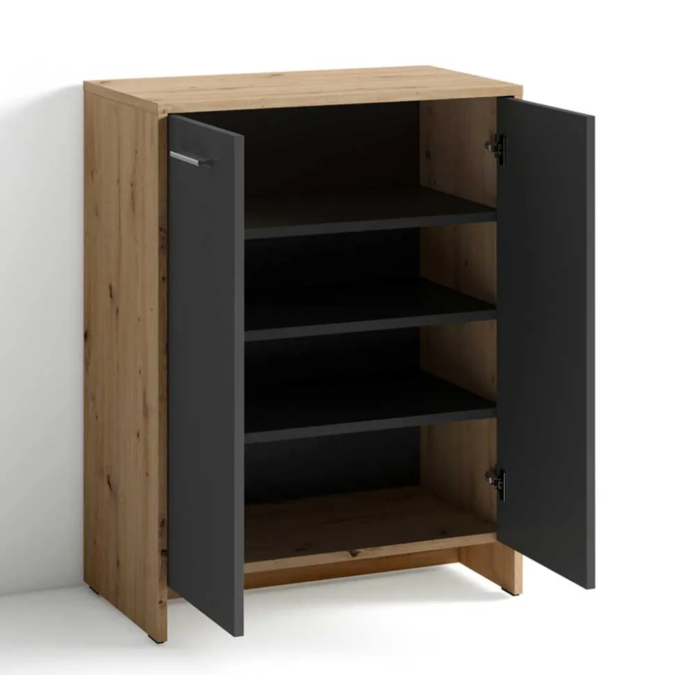 Moderne Schuhkommode zweifarbig - Ungaran