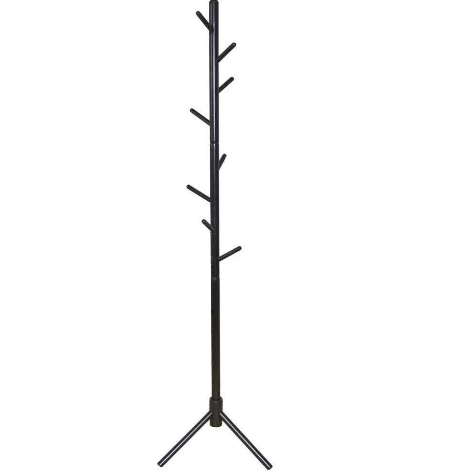 Moderne Standgarderobe in Schwarz aus Buche - Imano