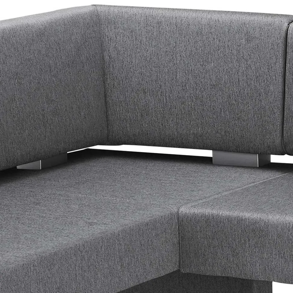 Moderne Stoff Eckbank in Grau - Classimo