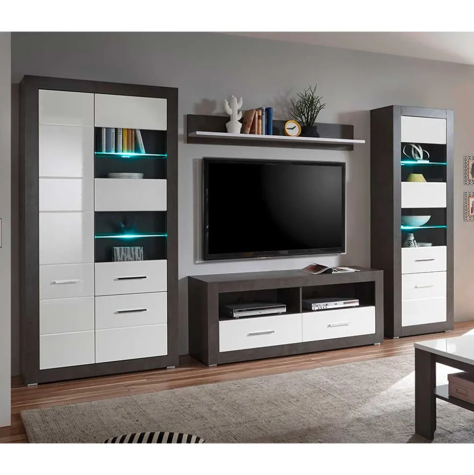Moderne TV Wohnwand als Set - Istensa (vierteilig)