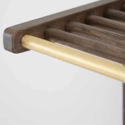 Moderne Wandgarderobe in Eiche Dunkelbraun - Cora