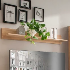 Moderne Wohnwand aus Holz - Dulciana (vierteilig)