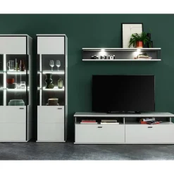 Moderne Wohnwand-Möbel im Set - Loazin (vierteilig)