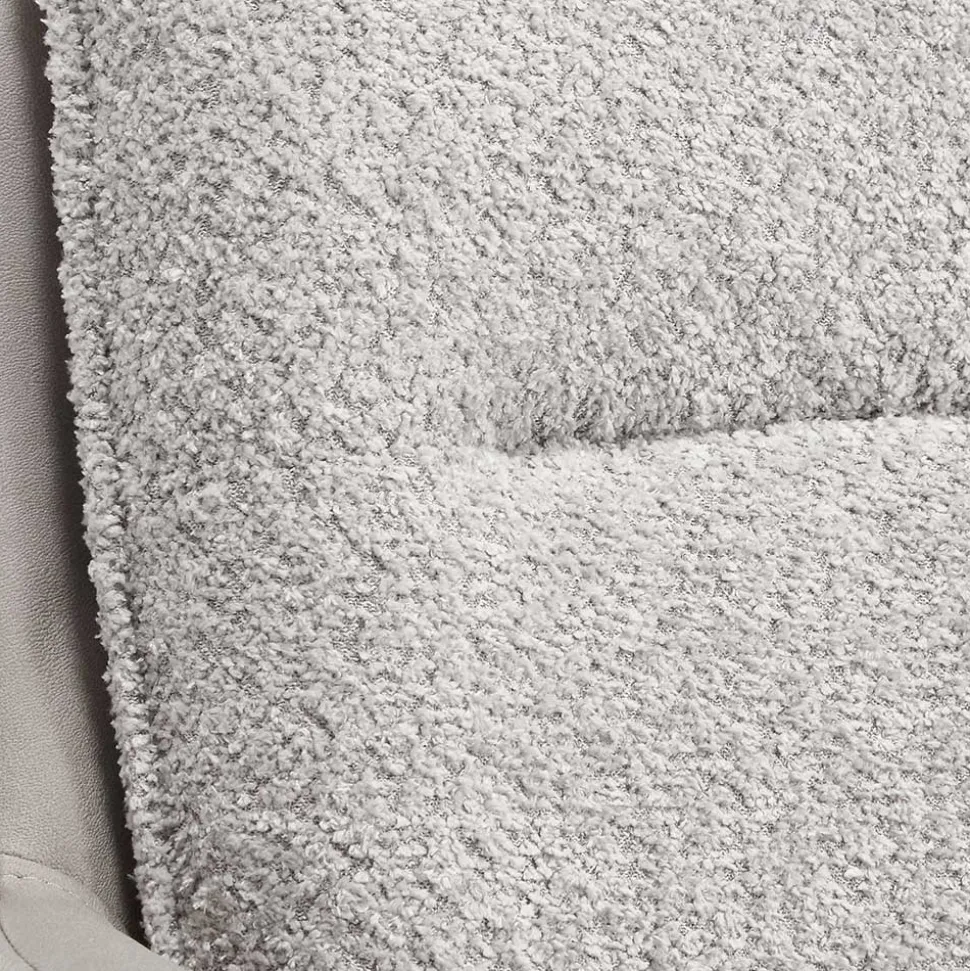 Moderner Armlehnenstuhl in Grau - Lyra (2er Set)