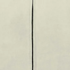 Moderner Armlehnenstuhl in Creme Samtstoff - Trocios