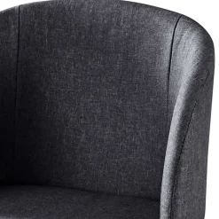 Moderner Armlehnstuhl in Dunkelgrau - Nauizia (2er Set)