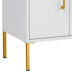 Moderner Bad Waschplatz in Weiß & Gold - Nuszaleva