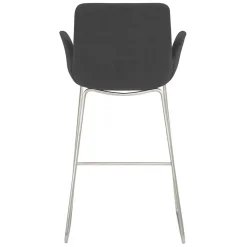 Moderner Barstuhl mit Armlehnen in Dunkelgrau - Vaiana