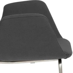 Moderner Barstuhl mit Armlehnen in Dunkelgrau - Vaiana