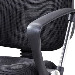 Moderner Büro Drehstuhl in Schwarz Chrom - Philadela