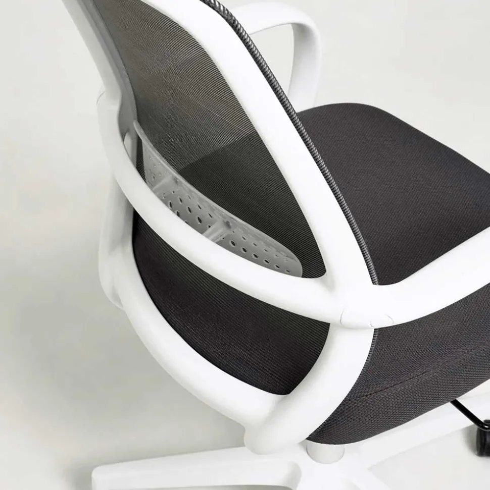 Moderner Bürostuhl in Grau & Weiß - Vahama