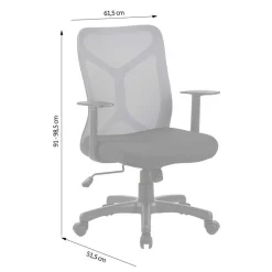 Moderner Bürostuhl mit Mesh Rücken - Cady