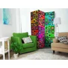 Moderner Design Paravent in Bunt - Gamzan