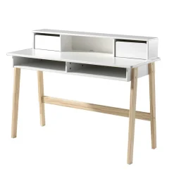 Moderner Design Schreibtisch inkl Aufsatz - Mauricia