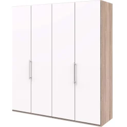 Moderner Falttürenschrank mit Metallgriffen - Vaclyn