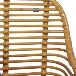 Moderner Flechtstuhl aus Rattan - Rubertus (2er Set)