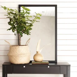 Moderner Hängespiegel in Schwarz - Geskan