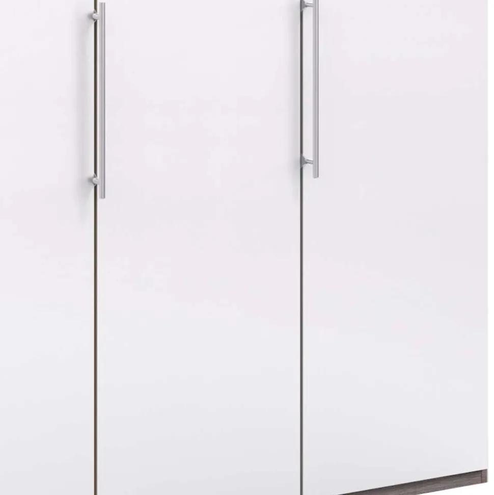 Moderner Kleiderschrank in Weiß Glas - Empresian