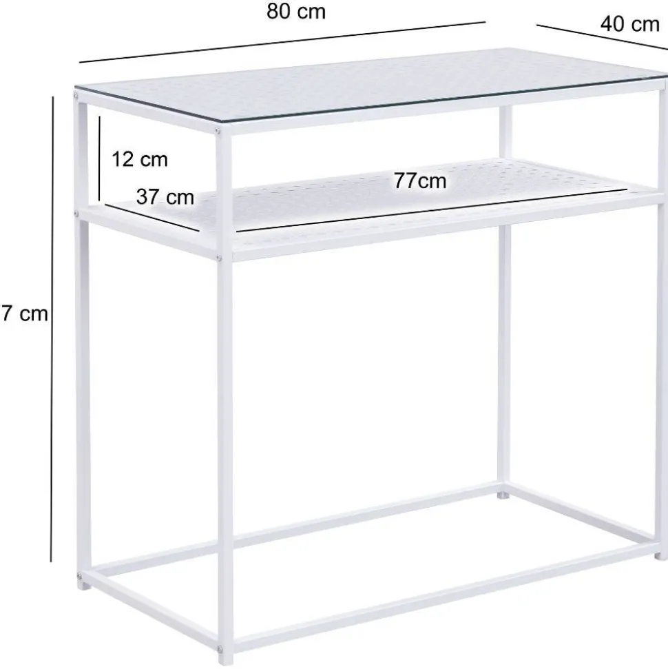 Moderner Konsolentisch in Weiß - Marian