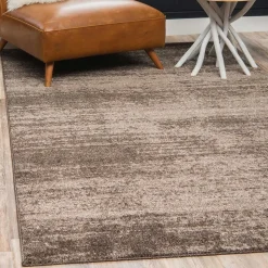 Moderner Kurzflorteppich in Brauntönen - Leandra