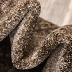 Moderner Kurzflorteppich in Brauntönen - Leandra