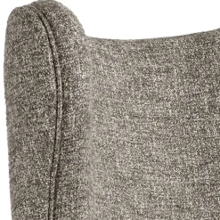 Moderner Ohrensessel in Beigegrau Boucle - Curemo