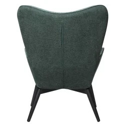 Moderner Ohrensessel in Dunkelgrün - Diamora