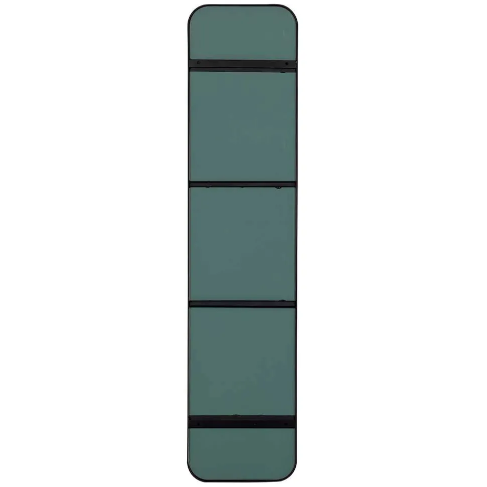 Moderner Oval Spiegel in Schwarz - Locila