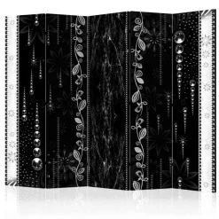 Moderner Paravent in Schwarz & Weiß - Nemphia