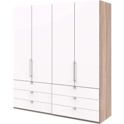 Moderner Schlafzimmerkleiderschrank in Weiß - Vaclyn