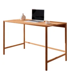 Moderner Schreibtisch aus Wildbuche massiv - Indrya