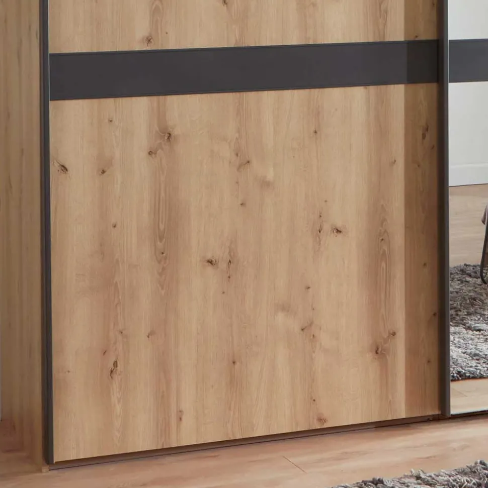 Moderner Schwebetürenschrank mit Spiegel - Ulapos