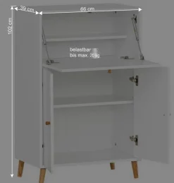 Moderner Sekretär in Petrol - Baiamare